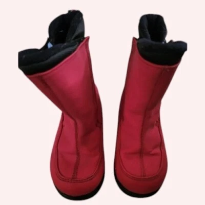 * Botas de nieve de invierno impermeables rosas LANDS END para niños pequeños talla 7 Foto 1 de 4