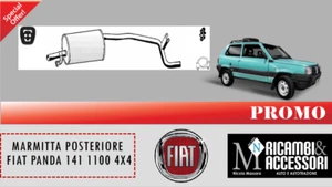 marmitta posteriore fiat panda 141 1100 4x4 - Foto 1 di 1