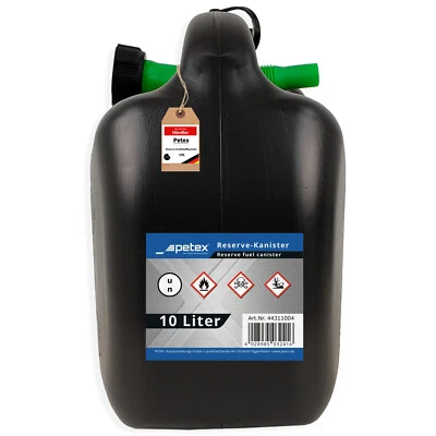 Reserve-Kraftstoff-Kanister 10 Liter mit UN Zulassung Benzin Diesel | PETEX - Bild 1 von 4
