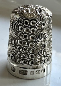 Superb Near Mint James Fenton Sterling Silver Thimble - No. 10 - Birmingham 1911 - Picture 1 of 7