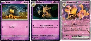 Pokemon Abra Kadabra Alakazam ex 063 064 165 SVP Double Rare Promo Set Holo 151 - Bild 1 von 1
