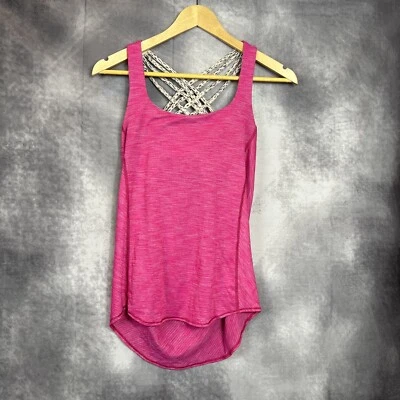 Lululemon Athletica Womens Free To Be Wild Bra Top Magenta Shirt Size 4 - Image 1 of 4