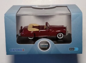 Oxford Diecast #87LC41001 1941 Lincoln Continental Convertible Top Down Maroon - Picture 1 of 4