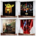 Kids Darkening Curtain 3D Star Wars Characters Yoda Eyetight Curtains Eyelets
