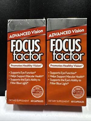 (2x)-Factor de enfoque VISIÓN AVANZADA 60ct/ea. Promueve una visión saludable - Exp. 08/2025 Foto 1 de 4