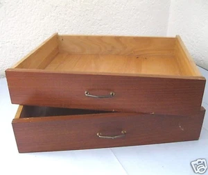 2 dunkle Schubladen Shabby für Kommode Anrichte Schrank Schub Schübe Nr. 8 - Bild 1 von 1