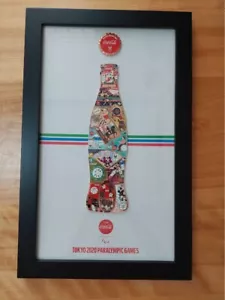 Tokyo2020 Paralympic Games Coca Cola Pin Badge Complete Set Japan 49x31cm Rare - Picture 1 of 3