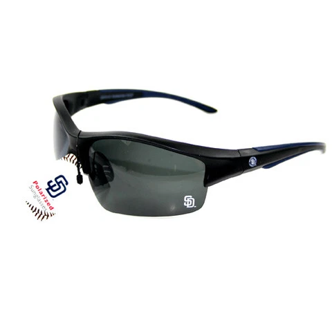 SAN DIEGO PADRES SUNGLASSES BLADE STYLE POLARIZED UV AND W/FREE POUCH/BAG NEW Cover