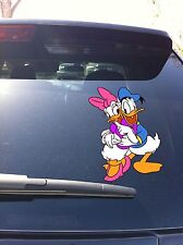 02-25 Donald and Daisy Duck Car Window Vinyl Decal Sticker 