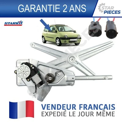 LEVE-VITRE ELECTRIQUE AVANT DROIT AVEC MOTEUR RENAULT TWINGO I 1993-2007 - Immagine 1 di 4