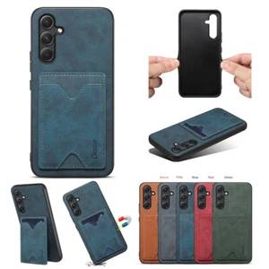 For Samsung S23 Plus S21 FE Leather Protective Case Phone Skin Cover Card Slot - Picture 1 of 24