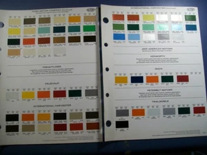 1978 1979 IH International SCOUT pickup DuPont truck paint chips set - Picture 1 of 1