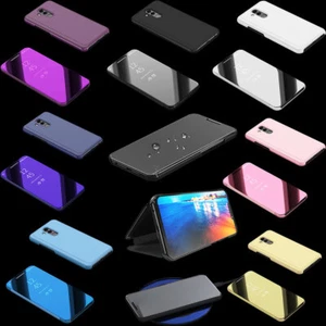 Clear View Spiegel Mirror Smart Cover für Smartphones Schutzhülle Tasche Hülle - Bild 1 von 9