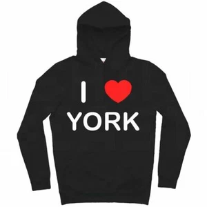 York I Love Hoodie Pullover Erwachsene Langarm - Bild 1 von 34