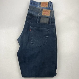 3 Stück Levi's 514 Slim Straight Jeans Blau Herren Größe 38x30 - Bild 1 von 10