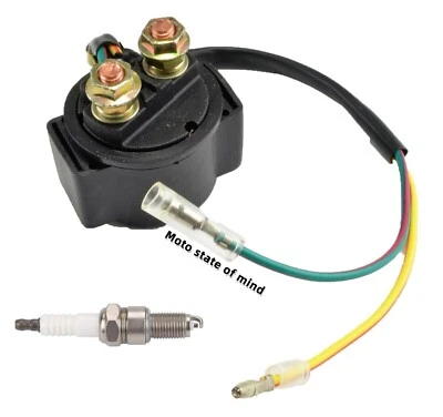 Solenoide relé de arranque + bujía para Honda Goldwing 1000 GL1000 1975-1979 Foto 1 de 4