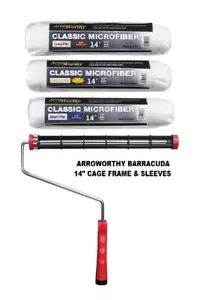 Arroworthy Microfibre Roller Cage Barracuda 14" Inch Frame Sleeve Set Med long - Picture 1 of 18