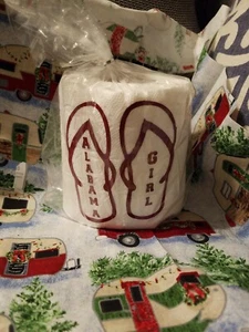 Infradito bambina Alabama calcio bavaglio regalo rotolo carta igienica - Foto 1 di 2