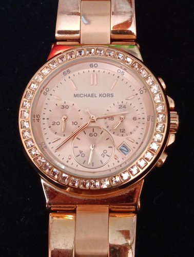 OROLOGIO DONNA CRONOGRAFO MICHAEL KORS DYLAN MK5586 BATTERIA NUOVA DARCI CAMMILLE