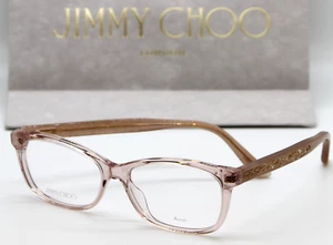 NUEVO Jimmy Choo JC239 FWM Cristal Rosa Marco Desnudo Rectángulo Mujeres Anteojos 53 mm - Imagen 1 de 4