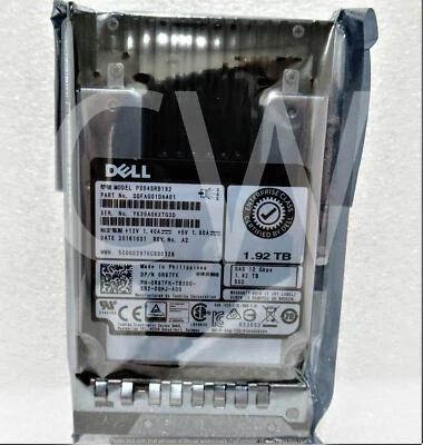 R87FK PX04SRB192 Dell 1.92TB 12Gb/s MLC 2.5" SAS Solid State Drive (SSD)