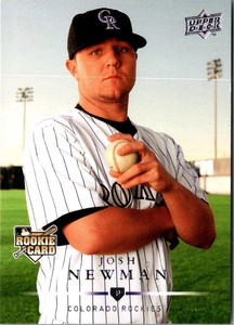 2008 Upper Deck Josh Newman #333 Colorado Rockies