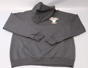 Coors Banquet Rodeo Horns Logo Front and Back Print Hoodie-Large - Picture 1 of 4