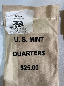 2004-D Iowa State Quarter Original Mint Sewn Bag 100 coins - Picture 1 of 1