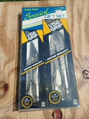 Vintage RARE NOS VISE-GRIP PETERSEN DEWITT Radio Shack Gift Set 6LN & & 7WR USA - Image 1 of 4