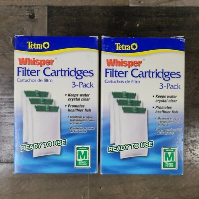 2 boxes of 3 Tetra whisper 26218 Medium 5-15 Carbon Filter Cartridges 6 filters Foto 1 de 3