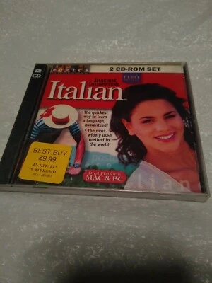Fast shipping🇺🇸Topics Instant Immersion Italian 2 CD-ROM Set - Image 1 of 2