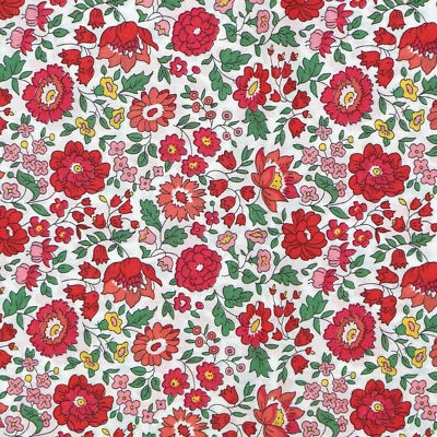 Pelouse Tana en tissu Liberty (rouge D'Anjo) - Photo 1/3