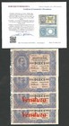 Italy Lire 10 FDS / UNC VITTORIO EMANUELE III Decr 29-07-1918 Periziata RR 2