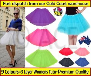 Womens Adults Ladies Ballet Costume Party Hens Night 80s Dance Tutu Skirt