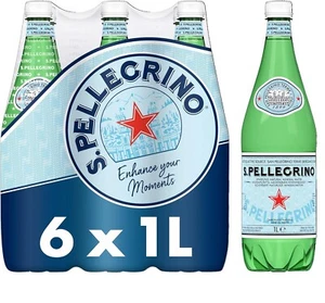 San Pellegrino Bottled Sparkling Water 6 x 1L - UKB685 Best Price Free Delivery - Picture 1 of 8