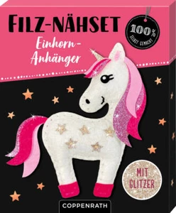 Filz-Nähset Einhorn-Anhänger (Sterne) - 100% s.g. - Bild 1 von 2