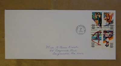 Olympics USA January 6 1984 Lake Placid NY First Day FDC 20 Cents - Image 1 of 4