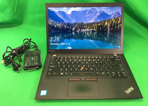 Lenovo ThinkPad T470s Laptop Core i7-7600U, 12GB PC4, 512GB m.2 ~Win10 (1080p)
