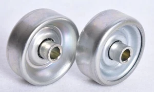 2 Count Skate Conveyor Wheels Aluminum 50mm x 8mm Bore 580986 - Picture 1 of 7