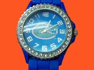 Women/Girls Rhinestone University Of Florida Licensed Silicone Watch. Gators. - Picture 1 of 3