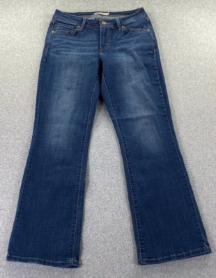 Levi's 529 Curvy Bootcut женщин 10 М (30 x 31,5) середины подъема темно-синий джинсовой ткани современный - Изображение 1 из 4