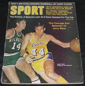 Sport Magazine,Mar,1970,Jerry West,Pete Maravich,Curt Flood,Boston Bruins - Picture 1 of 3