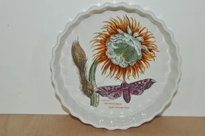 Portmeirion Botanic Garden 7.75" Quiche Flan Dish - Night Flowering Cactus (#80) - Picture 1 of 4