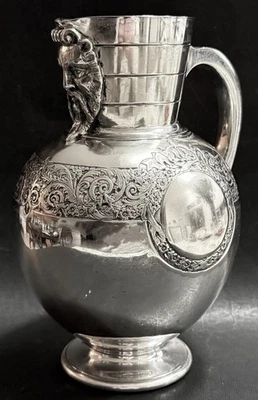Original c1900 Martin Hall & Co MH & Co. Sheffield Silverplated Pitcher - Image 1 of 4
