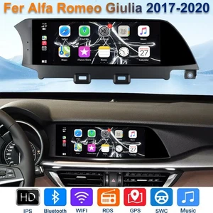 4+64GB Fer Alfa Romeo Giulia 2017-2020 Android 13 Carplay Car Autoradio GPS WIFI - Foto 1 di 11