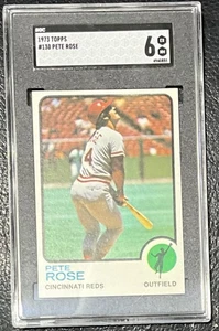 1973 TOPPS # 130 PETE ROSE SGC 6 EX-MT CINCINNATI REDS - Picture 1 of 2