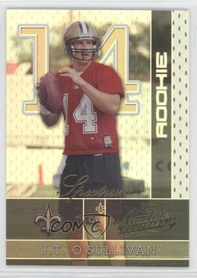 2002 Playoff Absolute Memorabilia Spectrum /50 JT O'Sullivan #157 Rookie RC - Image 1 of 2