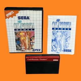 California Games Sega Master System Game Authentic! Good Condition! Tested!