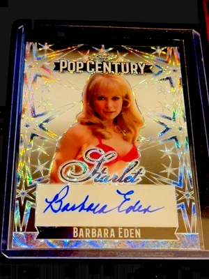 2024 Folha de Metal Pop Century Signatures SSP Estrela Branca BARBARA EDEN Auto 1/1 - Imagem 1 de 2