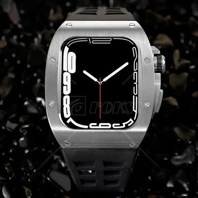 Correa de silicona de lujo + funda protectora (45 mm) para Apple Watch Series 7/8 Foto 1 de 4